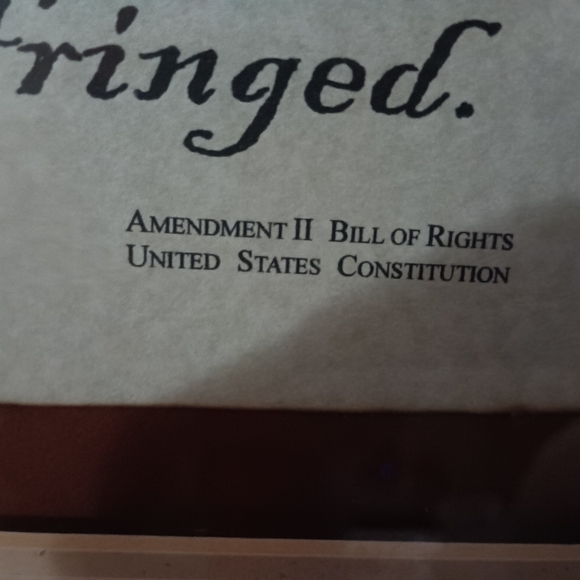 Amendment ll Bill of Rights Glass Broke In Moving. Design Is Perfect. - Picture 11 of 14